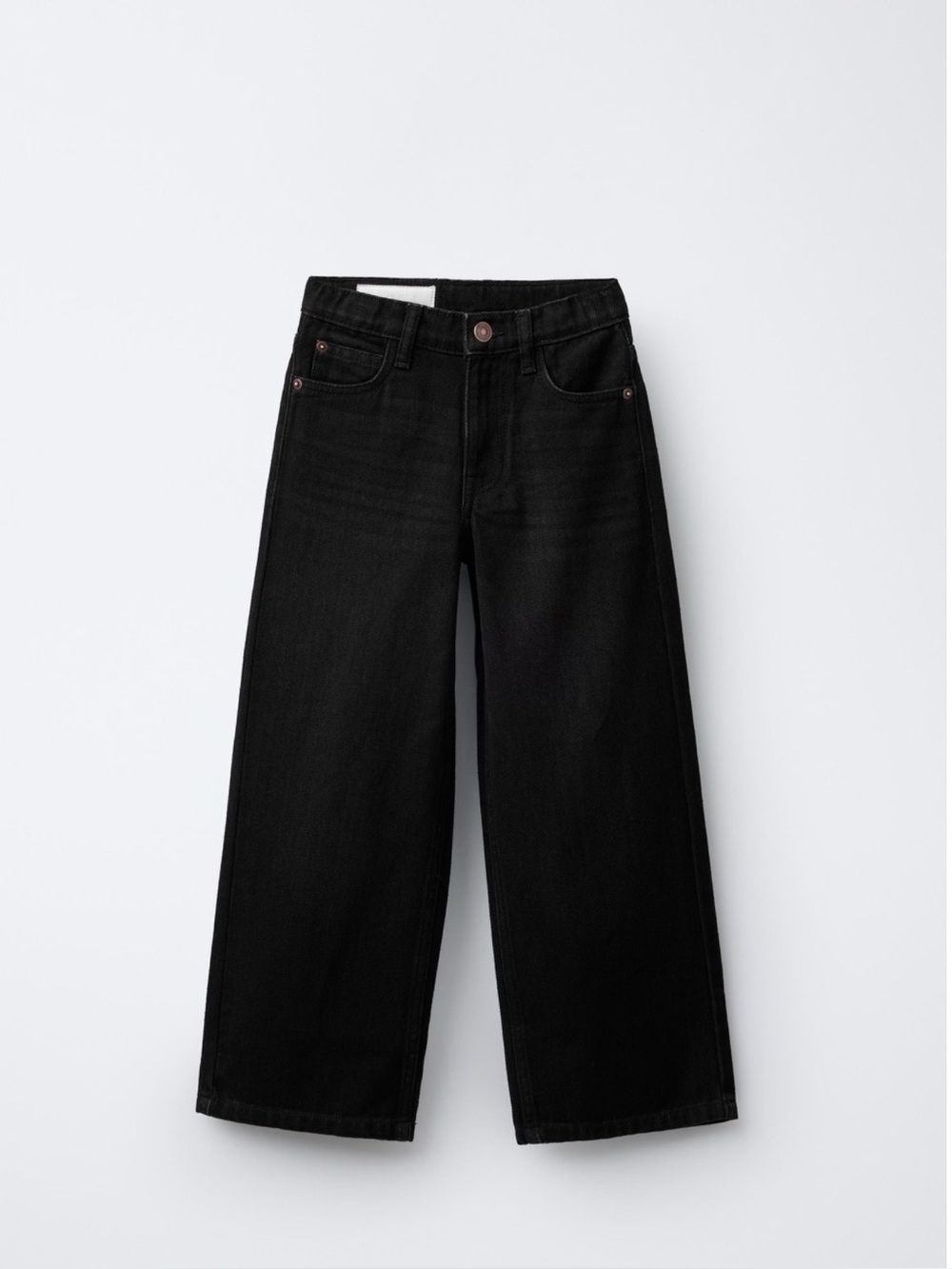 ZARA black wide leg jeans